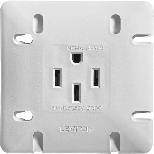 Flush Mount Range & Dryer Receptacle - Each
