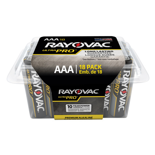 Rayovac  ALAAA-18PP  Ultra PRO? Industrial Batteries, AAA, 1.5 V - Pack of 18