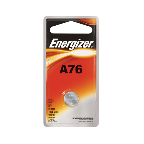Energizer  A76BPZ  A76 Alkaline Battery, 1.5 V - Each