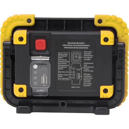 Nortech 9800Y Portable Work Light, LED, 10 W, 1000 Lumens, Plastic Housing-(Each) - Image 3