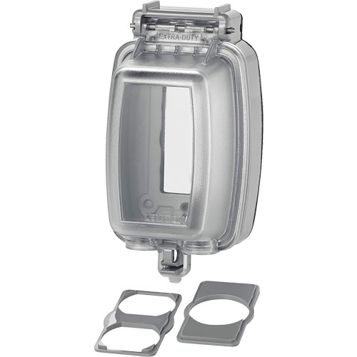 Leviton  5980-UCL  While-In-Use Vertical Outlet Cover - Each