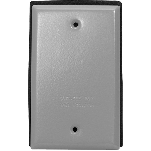 Leviton WM1B-GY Blank Wallplate-(Each)