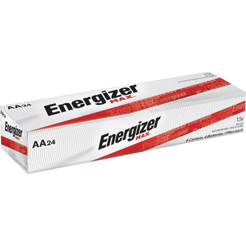 Energizer  E91  Alkaline Max Batteries, AA, 1.5 V - Box of 24