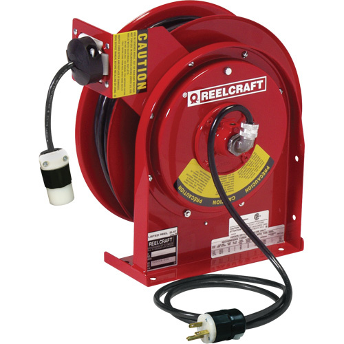 Reelcraft  L 4545 123 3A  Power Cord Reel, 45', SJEOOW, 12 Gauge, 20 A - Each