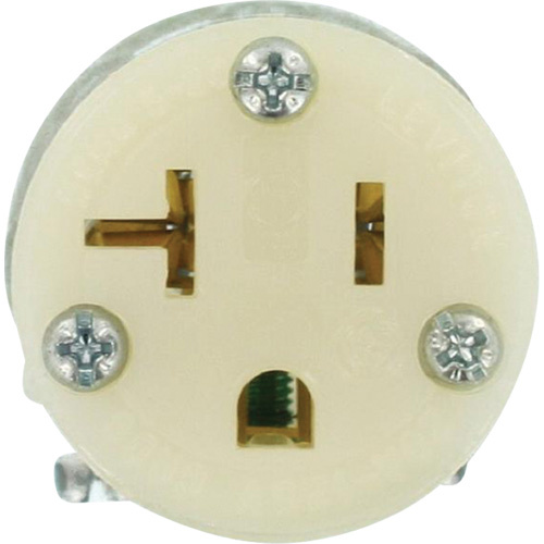 Leviton 8319-CT Hospital Grade Extension Plug Connector, 5-20R, Nylon-(Each)