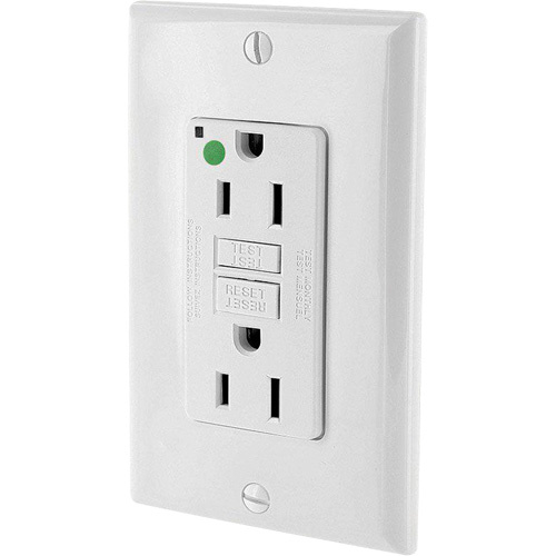 Leviton GFNT1-HGW SmartlockPro Extra Heavy-Duty Self-Test GFCI Receptacle-(Each)