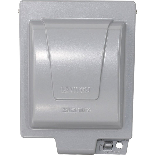 Leviton IUM2V-GY Extra-Duty GFCI & Decora Wallplate Cover-(Each)