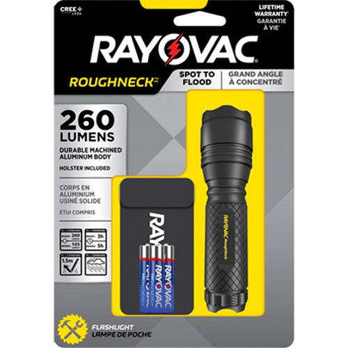 Rayovac  RN3AAA-BA  Tactical Spot-to-Flood Flashlight, LED, 320 Lumens, AAA Batteries - Each