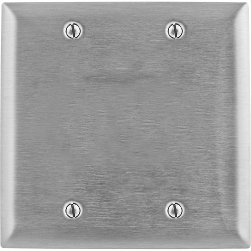 Hubbell  SS23L  Square Wallplate Cover - Each
