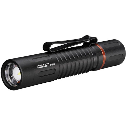 Coast 31122 XT20R USB-C Focusing Flashlight, 520 Lumens, Rechargeable/AA Batteries-(Each)