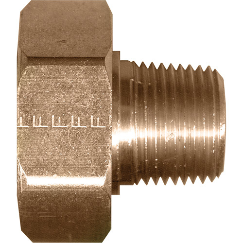 Fairview Fittings 194-D Swivel Connector, 1/2" Dia, Brass-(Each)