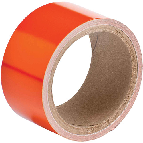 Brady  78989  Reflective Marking Tape, 2" x 15', Acrylic, Orange - Each
