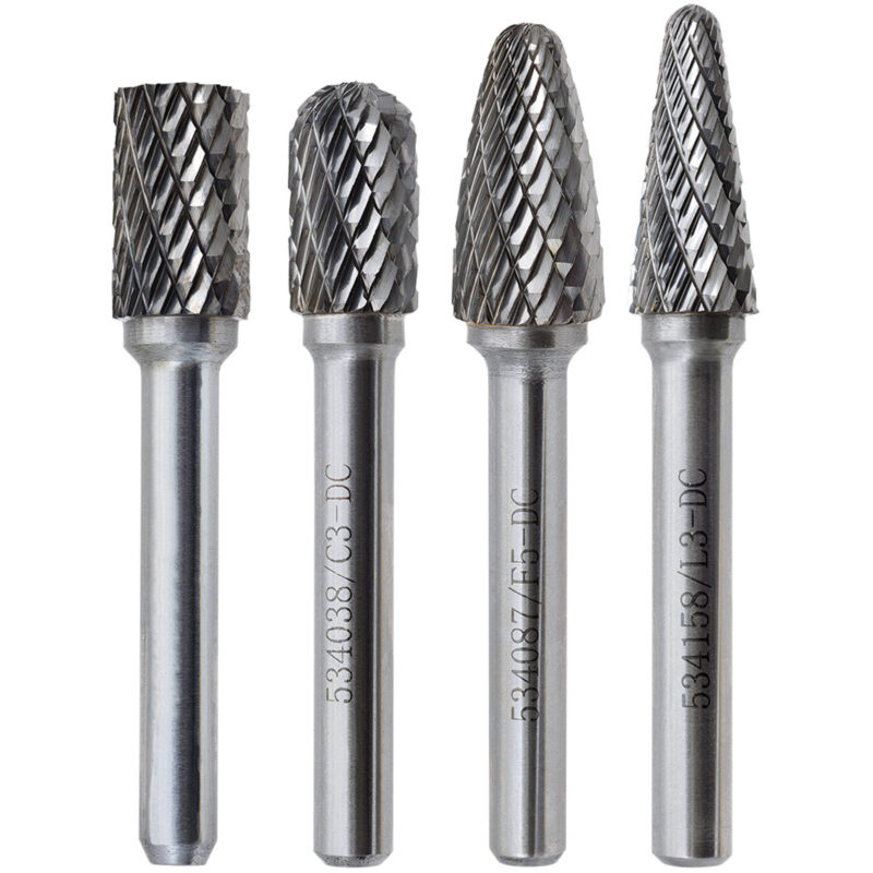 JET 534192 CBHP-4 Premium Carbide Bur Set CBHP-4 Premium Carbide Bur Set, 4 Pieces - Each