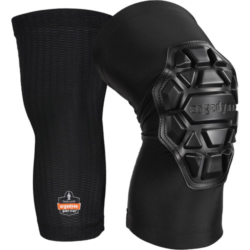 Ergodyne  18550  ProFlex 550 Padded Knee Sleeves, Slip-On Style, Foam Caps, Foam Pads - Pair