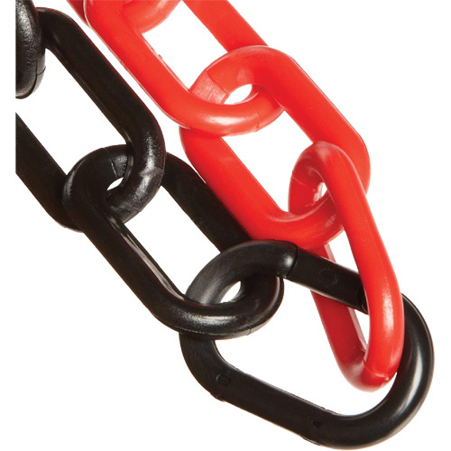 Mr. Chain 50036-100 Plastic Safety Chain, Black/Red-(Each)