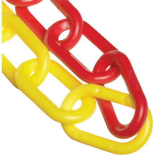 Mr. Chain 50037-100 Plastic Safety Chain, Red/Yellow-(Each)