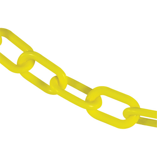 Mr. Chain 51002-100 Heavy-Duty Plastic Safety Chain, Yellow-(Each)