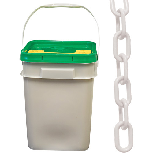 Mr. Chain 51001-P Heavy-Duty Plastic Safety Chain, White-(Each)