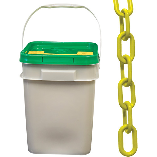 Mr. Chain 51002-P Heavy-Duty Plastic Safety Chain, Yellow-(Each)
