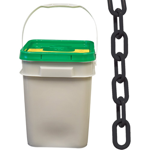 Mr. Chain 51003-P Heavy-Duty Plastic Safety Chain, Black-(Each)