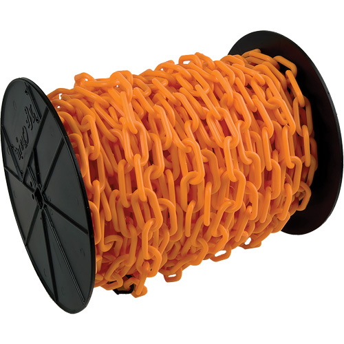 Mr. Chain 51112 Heavy-Duty Plastic Safety Chain, Orange-(Each)