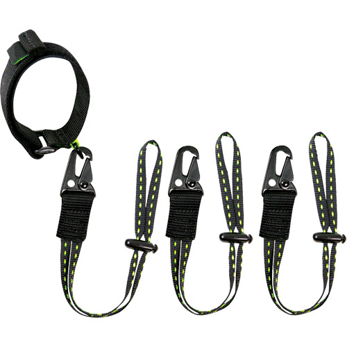 Kuny's  1010  GearLink? Wrist Lanyard with Interchangeable Ends, Fixed Length, Hook & Loop/Loop - Each