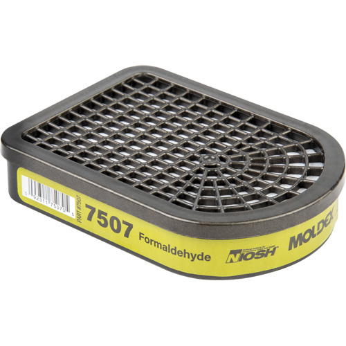 Moldex 7507 Semi-Rectangular Respirator Cartridge, Gas/Vapour Cartridge, Formaldehyde-(Pair)