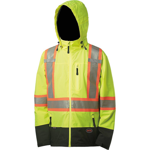 Pioneer 5221 Softshell Waterproof Premium  Safety Jacket  (Each)-Click on options for variations & Details.