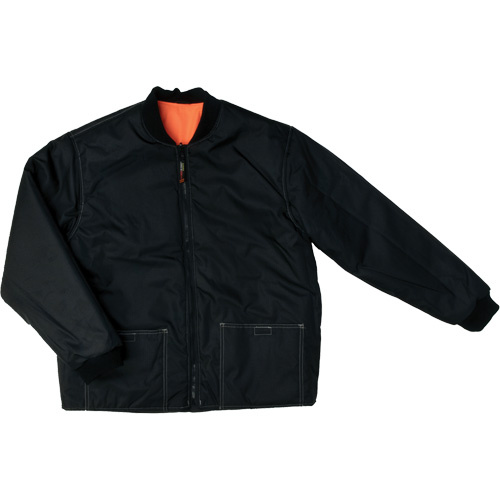 Tough Duck  S18711-FLOR-L  Ripstop 4-in-1 Safety Jacket, Polyester, High Visibility Orange, Large - Each