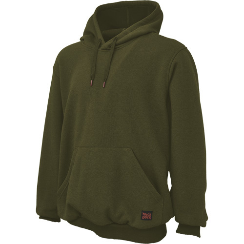 Tough Duck  WJ222-MOSS-3XL  Water Repellent Fleece Pullover Hoodie, Men's, 3X-Large, Green - Each