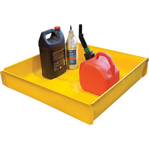 Enpac  5611-YE-FUT  Flexible Utility Tray, 12" L x 12" W x 2 US gal. Spill Capacity - Each