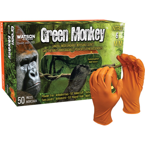 Watson Gloves Green Monkey™ Disposable Gloves (Box of 50)-Click on options for variations & Details.