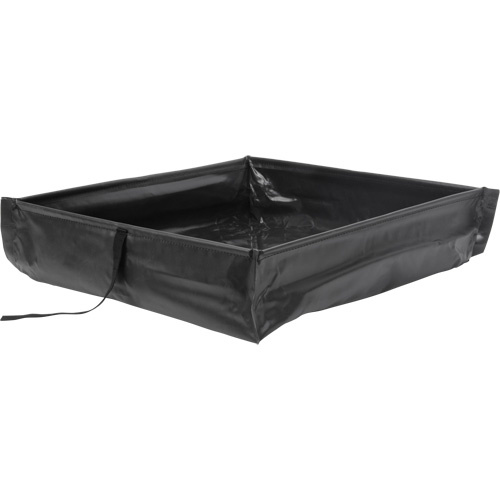 Zenith Safety Products  Collapsible Roll-Up Spill Berm, 15 US gal. Capacity, 2' W x 2' L x 6" H - Each