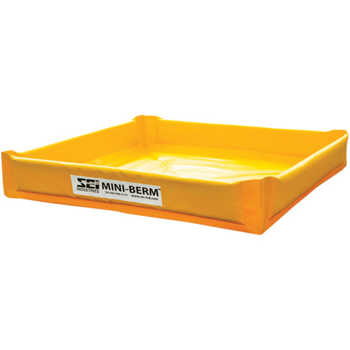SEI Industries  TTMB366Y  Yellow PVC Mini-Berm, 34 US gal. Capacity, 3' W x 3' L x 6" H - Each