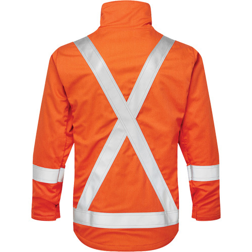 IFR Workwear USO412-4XLT UltraSoft<sup>?</sup> 7 oz. Skyline Summer Bomber Jacket, 4X-Large (Tall), High Visibility Orange - Each - Image 2