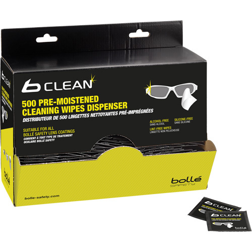 Boll? Safety  PACW500  B-Clean B500 Pre-Moistened Cleaning Wipes - Box of 500