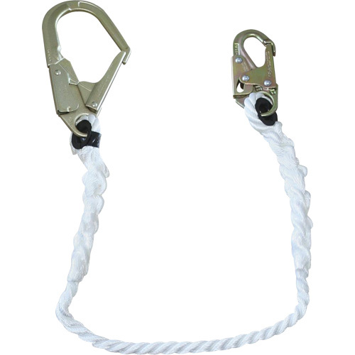 Peakworks  V8151204  LAN-1242-4 5/8" Restraint Rope Lanyard, 1 Legs, 4', CSA Class A - Each