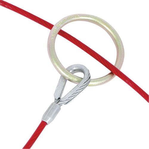 Peakworks  V8208604  AS-21110-4 4' Cable Anchor with O-Ring Ends, Sling, Permanent Use - Each