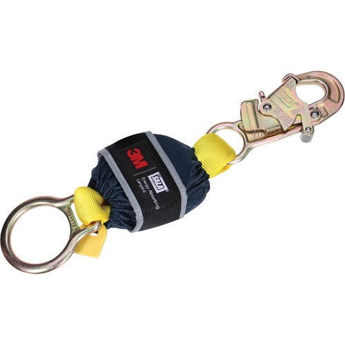 3M DBI Sala Fall Protection  1246583C  Shock Absorber, 1.3', D-Ring Center, Snap Hook Leg Ends - Each