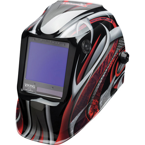 Lincoln Electric K3248-4 VIKING 3350 Twisted Metal Welding Helmet, 3.74" L x 3.34" W View Area, 5 - 13 Shade Range-(Each)