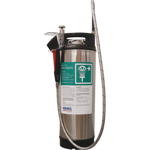 Hughes 38GEW Portable Self-Contained Emergency Wash, Pressurized, 4 gal. Capacity, Meets None-(Each)