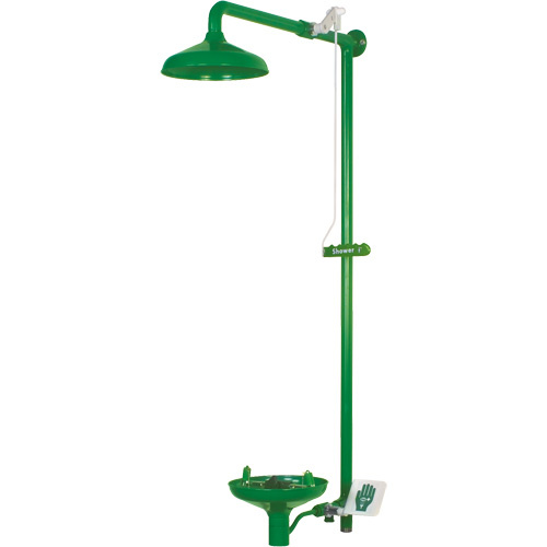 Hughes L33GS34G Laboratory Combination Shower with Open ABS Bowl, Wall-Mount-(Each)