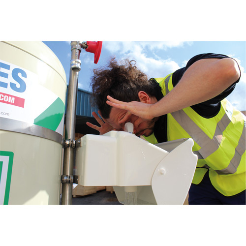 Hughes 40K45G Mobile Self-Contained Emergency Safety Shower with Eye & Face Wash, 30 gal. Capacity, Meets None-(Each)