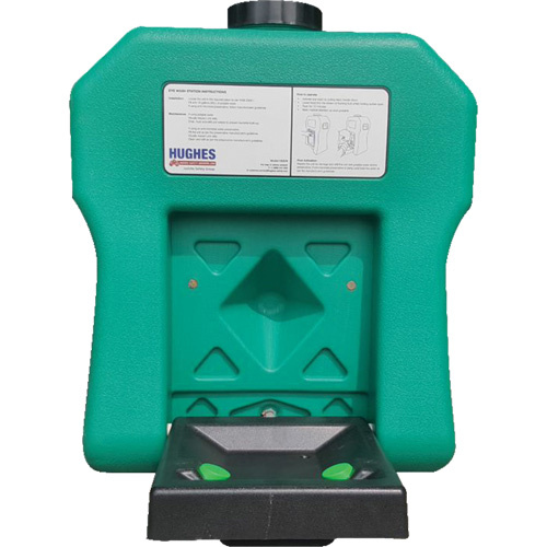 Hughes 16GFEW Portable Self-Contained Eyewash Station, Gravity-Fed, 16 gal. Capacity, Meets ANSI Z358.1-(Each)