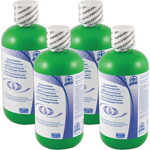 Hughes ADDR4PKCAN Additive to Preserve Water in Self-Contained Emergency Eye Wash Stations, Canada, 4 Pack, 8 oz.-(Pack of 4)