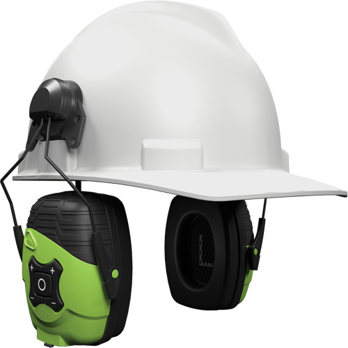ISOtunes IT-95 Safety Green Link Aware Bluetooth Earmuffs, Cap Mount Style, 21 dB - Each