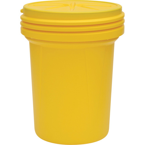 Lab Pack Plastic Barrel Drum with Screw-On Lid, 30 US gal., Mobile/Stationary-(Each)