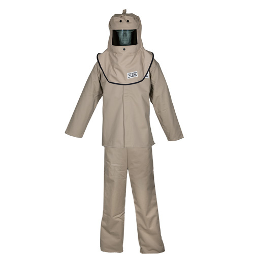 Oberon  FRTC4B-L  CAT? XL Arc Flash Hood, Coat & Bib Suit Set