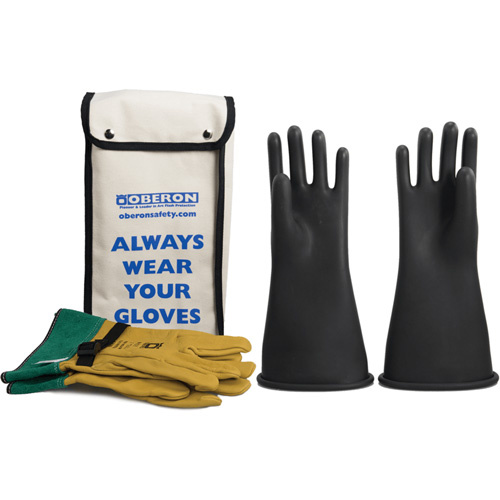 Oberon  GLVKT-BRC2-1409  Class 2 Rubber Electrical Glove Kit