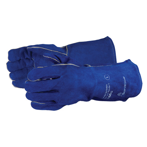 Superior Glove Works Ltd.  505BU-L  Welding Gloves, Split Cowhide, Size One Size - Pair